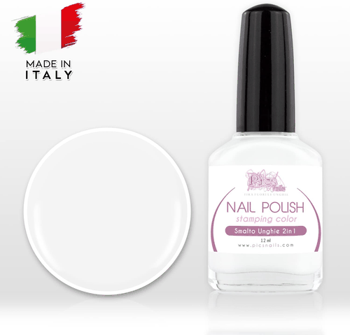 smalto unghie 2in1 professionale bianco