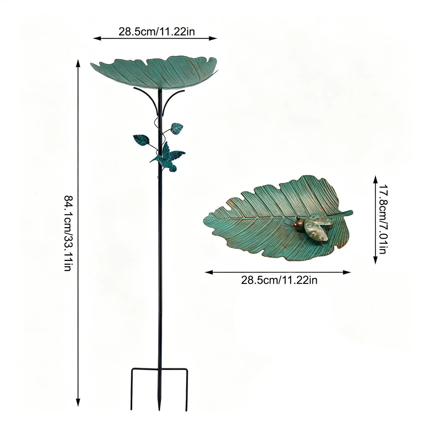 Bird Bath For Outside Decorative Bowl Feeder Birdbaths Large Bird Bath Stake For Pet Aviary Finch Monk Parrots Home Garden