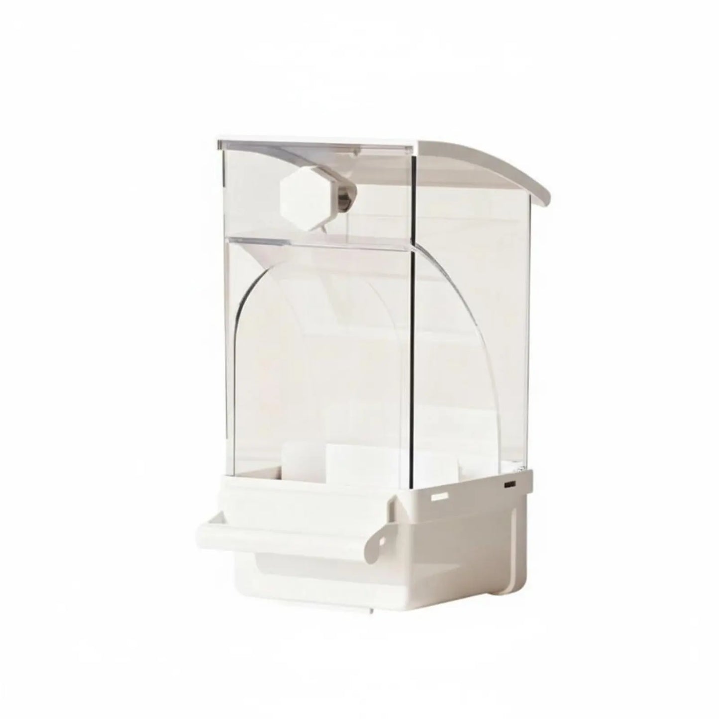 Automatic Avian Feeder Husk Separating No-Mess Avian Feeder No Mess Container Large Capacity Pet Supplies Transparent Design