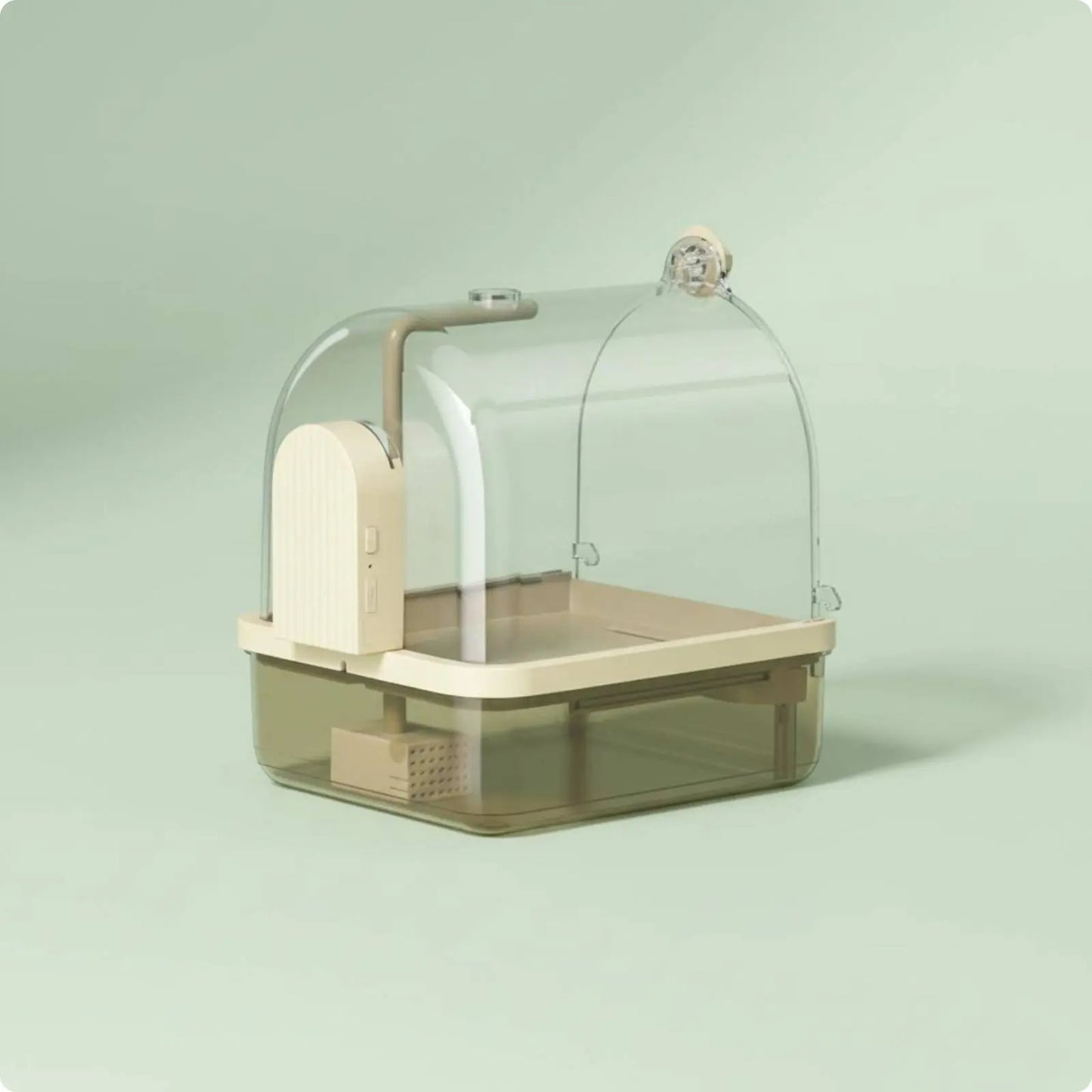 Automatic Bird Bath Wireless Sensor Parrot Bathtub Bird Shower Tub Transparent Cover Pet Supplies Non