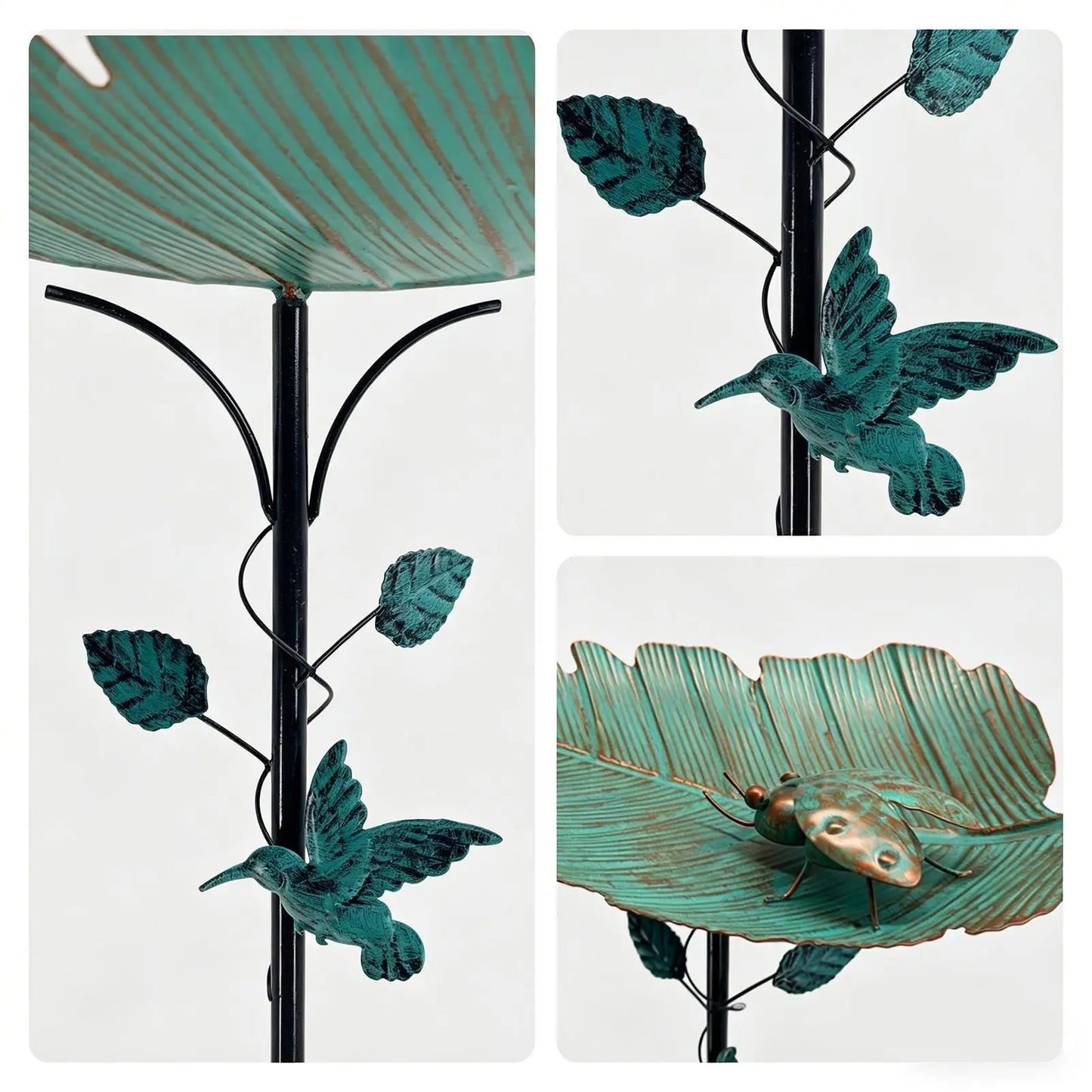 Bird Bath For Outside Decorative Bowl Feeder Birdbaths Large Bird Bath Stake For Pet Aviary Finch Monk Parrots Home Garden