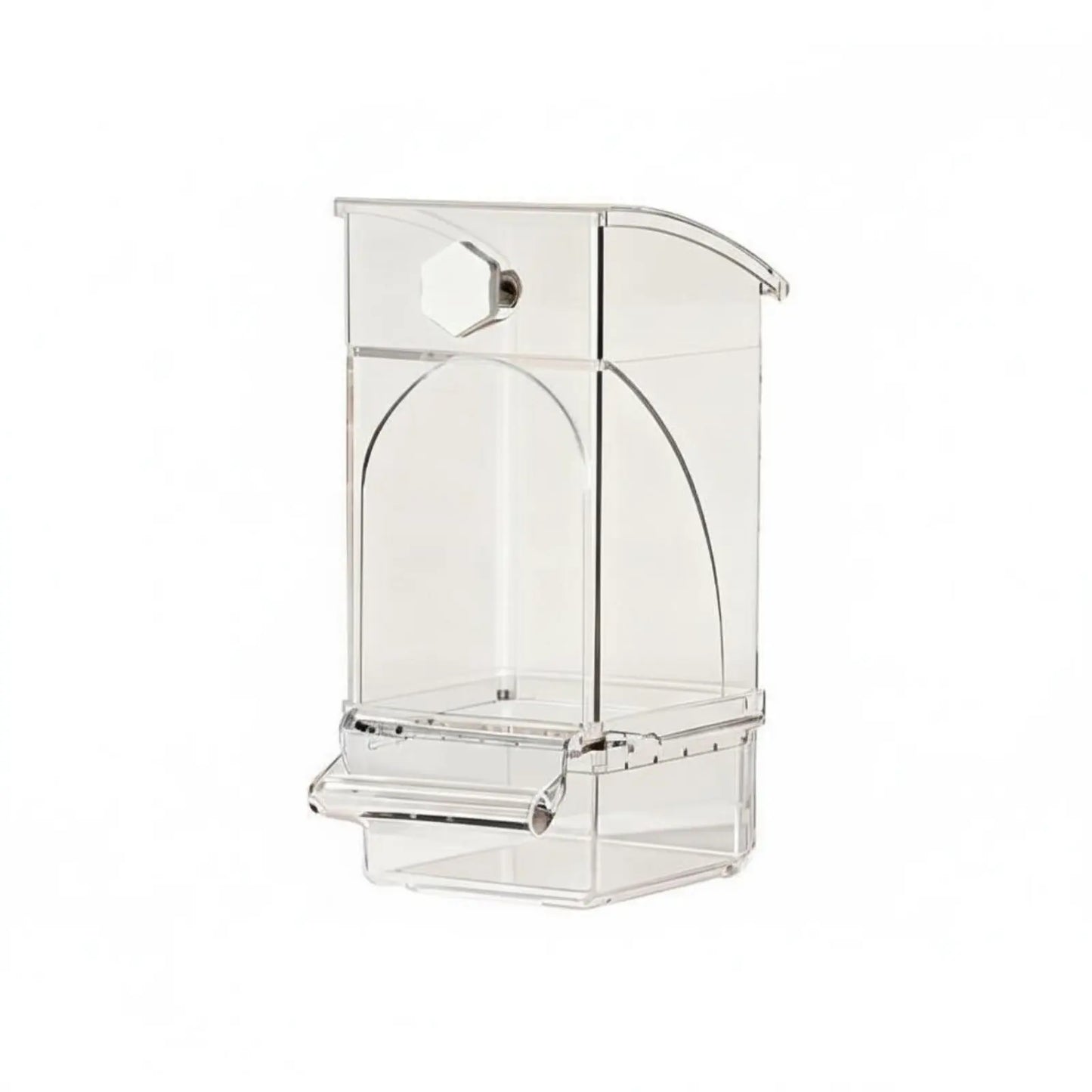 Automatic Avian Feeder Husk Separating No-Mess Avian Feeder No Mess Container Large Capacity Pet Supplies Transparent Design