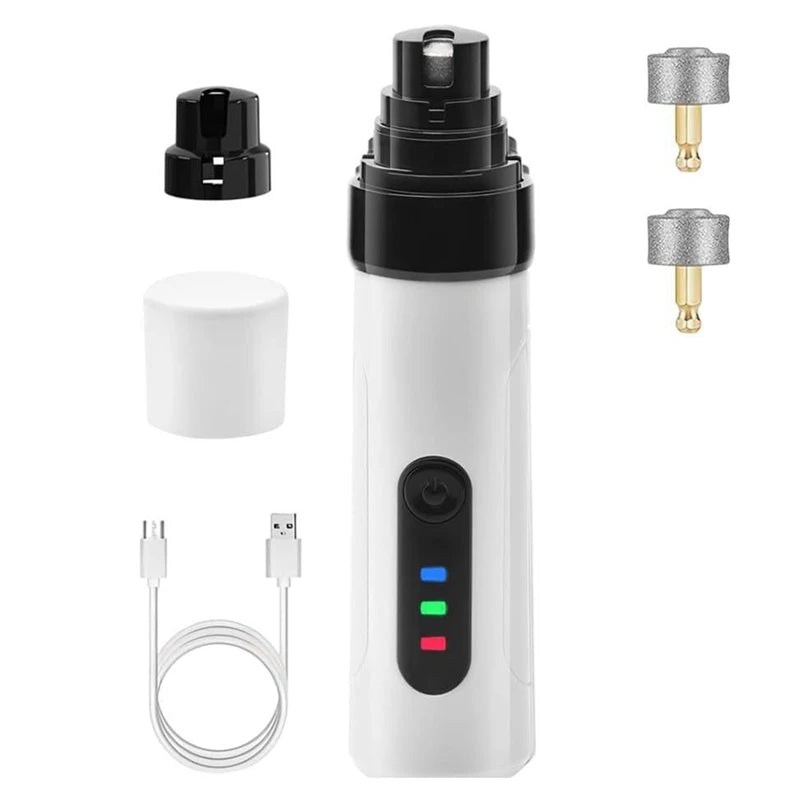 Pet Nail Grinder Dog Nail Trimmer Rechargeable Usb Pet Nail Grinder Nail Grinder for Dogs Pet Grooming Tools-A13G