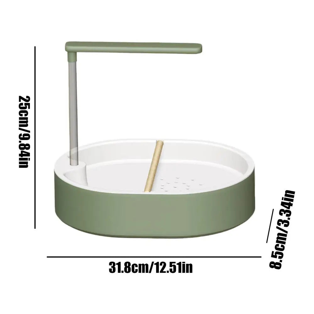 Bagno automatico per pappagalli con doccia, vasca per uccelli in gabbia, USB, acqua ricircolante, vasca da bagno per inseparabili e calopsitte, giocattolo per uccelli