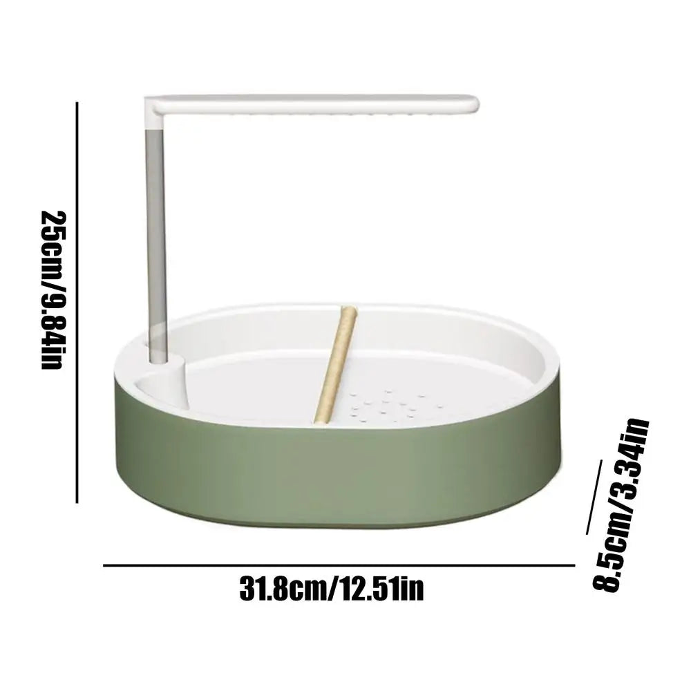 Bagno automatico per pappagalli con doccia, vasca per uccelli in gabbia, USB, acqua ricircolante, vasca da bagno per inseparabili e calopsitte, giocattolo per uccelli