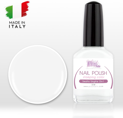 smalto unghie 2in1 professionale bianco