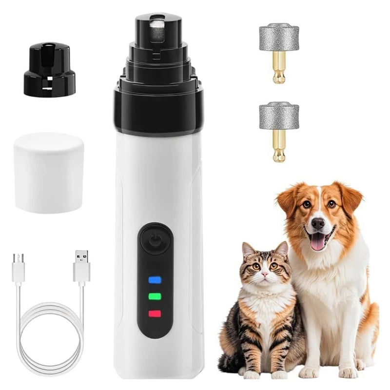 Pet Nail Grinder Dog Nail Trimmer Rechargeable Usb Pet Nail Grinder Nail Grinder for Dogs Pet Grooming Tools-A13G