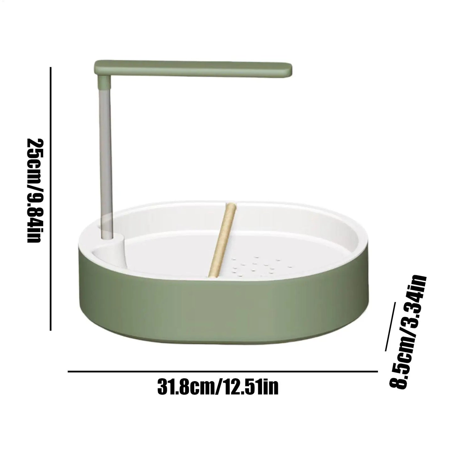 Bagno automatico per pappagalli con doccia, vasca per uccelli in gabbia, USB, acqua ricircolante, vasca da bagno per inseparabili e calopsitte, giocattolo per uccelli