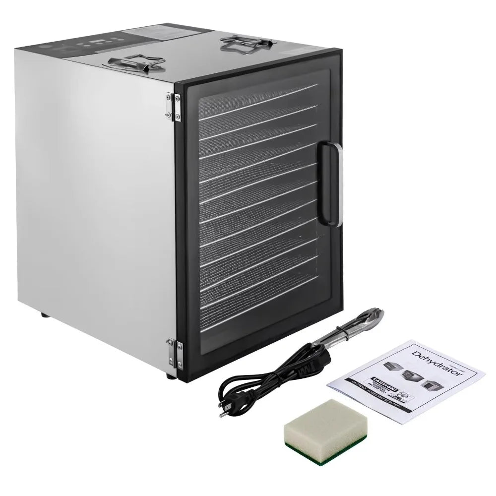 Electric Food Dryer-Dehydration Stainless Steel Household Herb Seasoning & Fruit & Vegetable Dehydrator for Pet Food Air Dryer