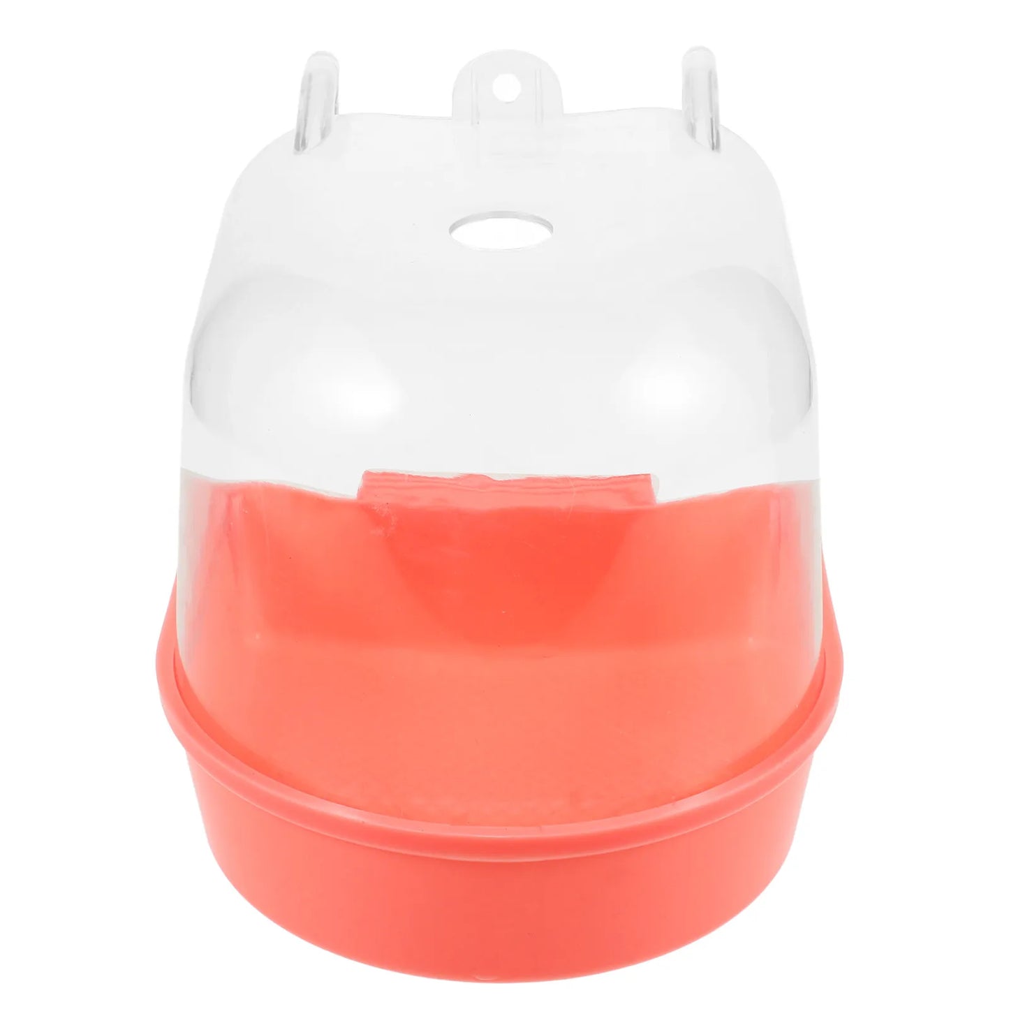 Parrot Bath Box Hanging Tub for Cage Pet Parakeet Durable Reusable Smooth Edges No Leaks Easy Install Parrot Bath Box