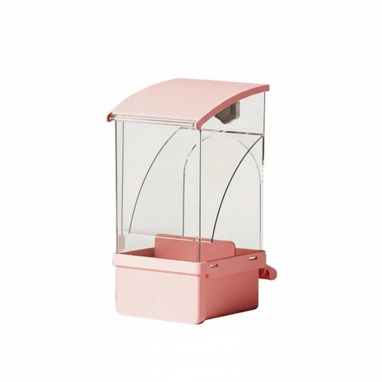 Automatic Avian Feeder Husk Separating No-Mess Avian Feeder No Mess Container Large Capacity Pet Supplies Transparent Design