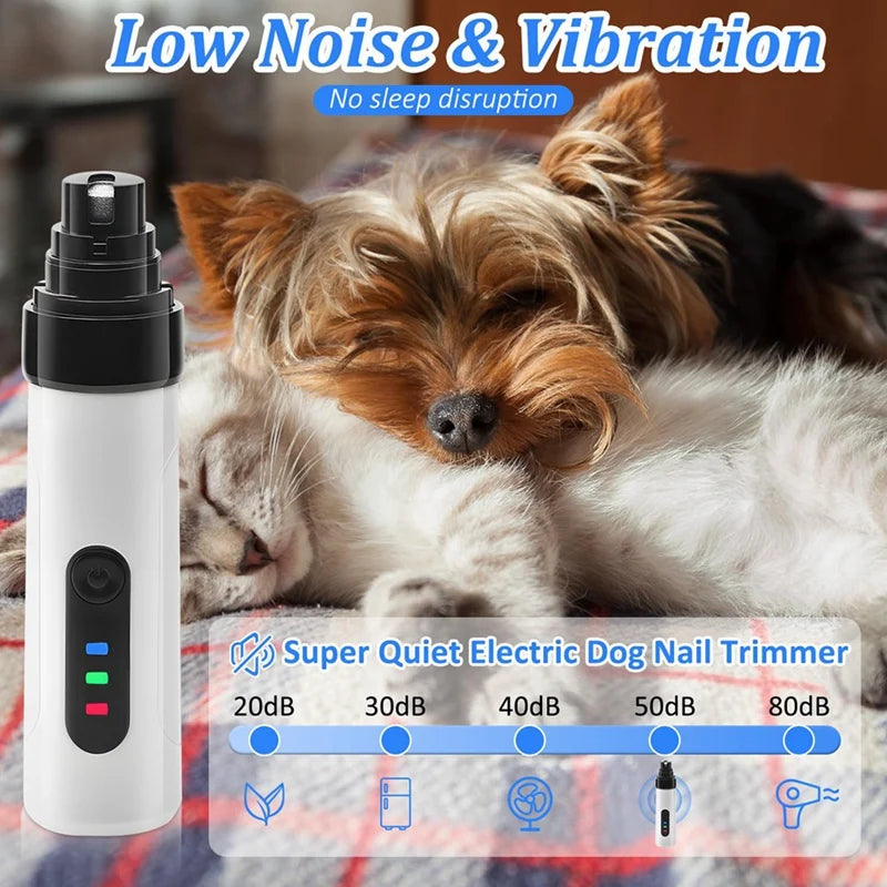 Pet Nail Grinder Dog Nail Trimmer Rechargeable Usb Pet Nail Grinder Nail Grinder for Dogs Pet Grooming Tools-A13G